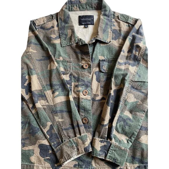 Sanctuary Utility Camo Button Down Shirt/Jacket Size‎ Medium - Picture 6 of 8
